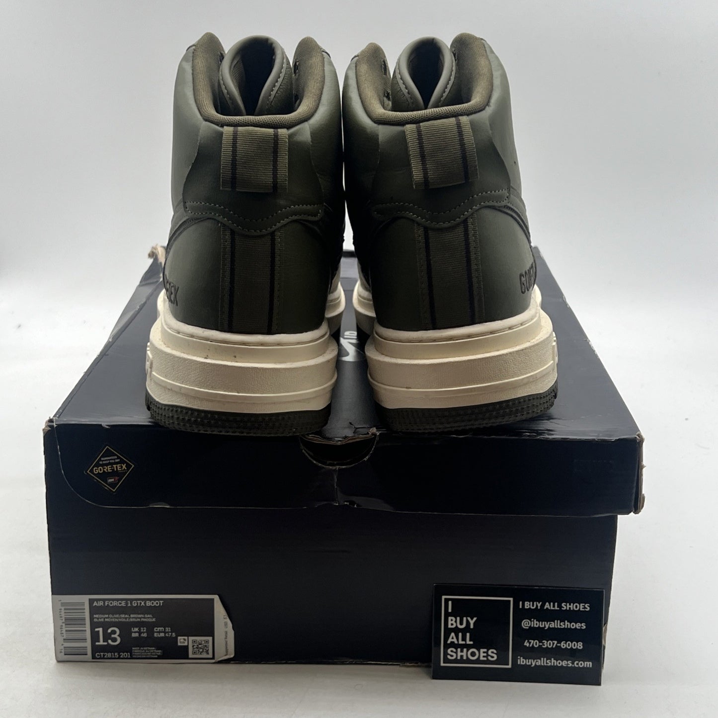 Size 13 - Nike Air Force 1 High Gore-Tex 2020 Olive (CT2815-201)