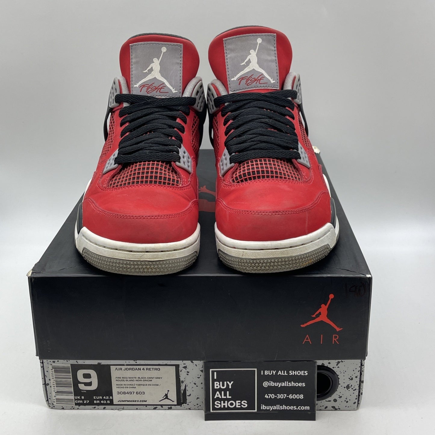 Size 9 - Air Jordan 4 Retro Toro Bravo 2013 (308497-603)
