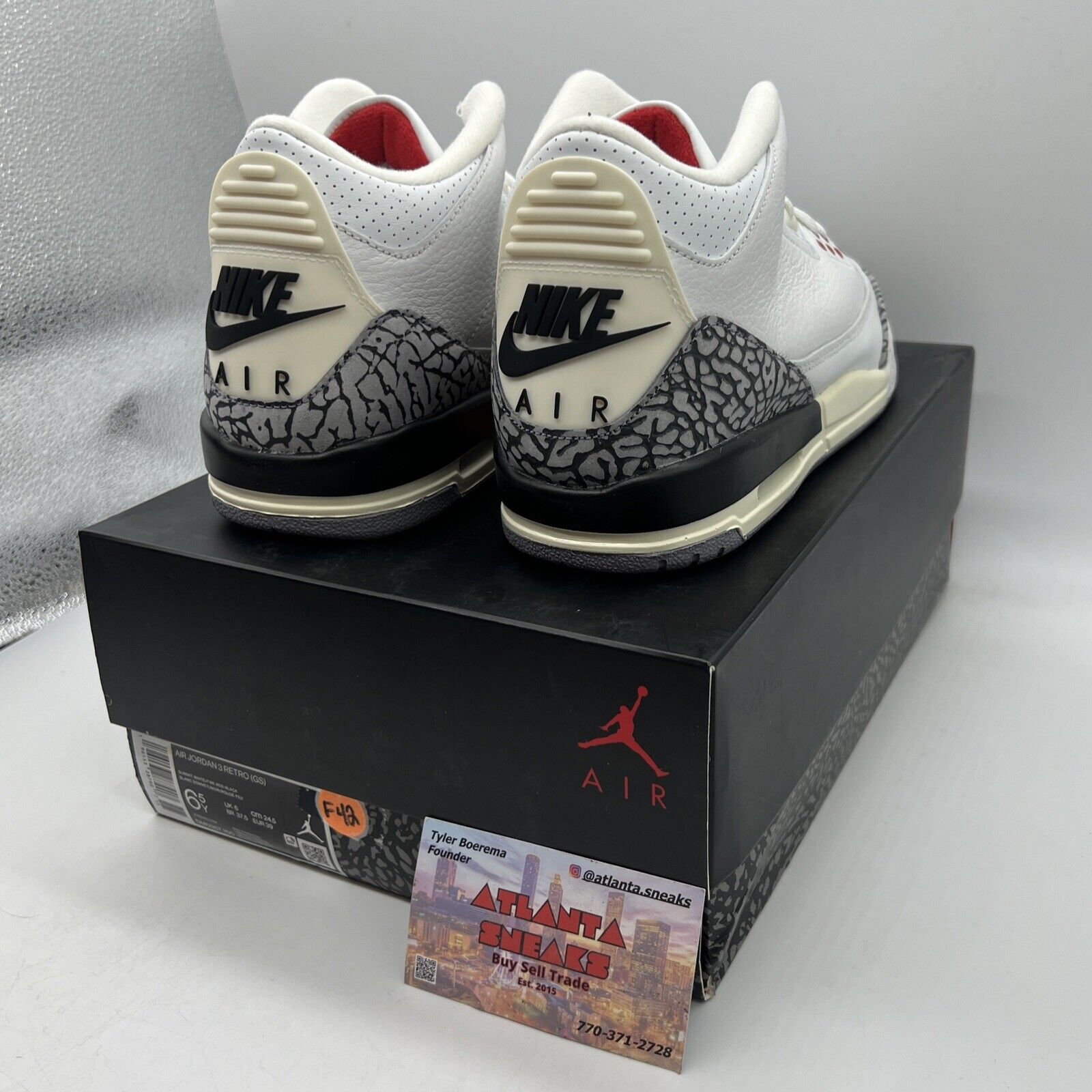 Size 6.5 - Jordan 3 Retro Mid White Cement Reimagined Brand New Og All