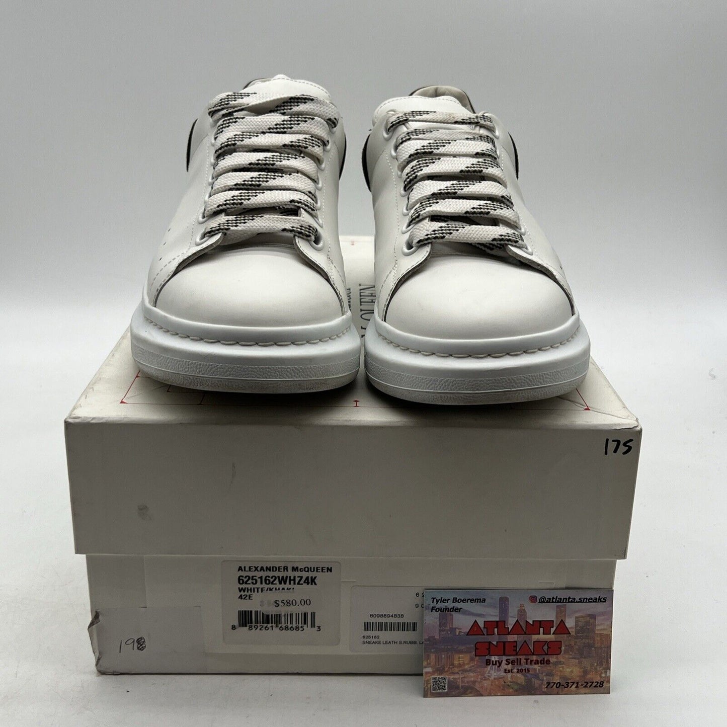 Size 9 - Alexander McQueen Oversized Sneaker White Mole Womens