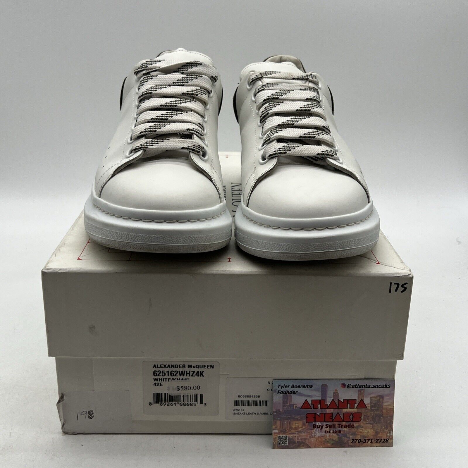 Size 9 - Alexander McQueen Oversized Sneaker White Mole Womens