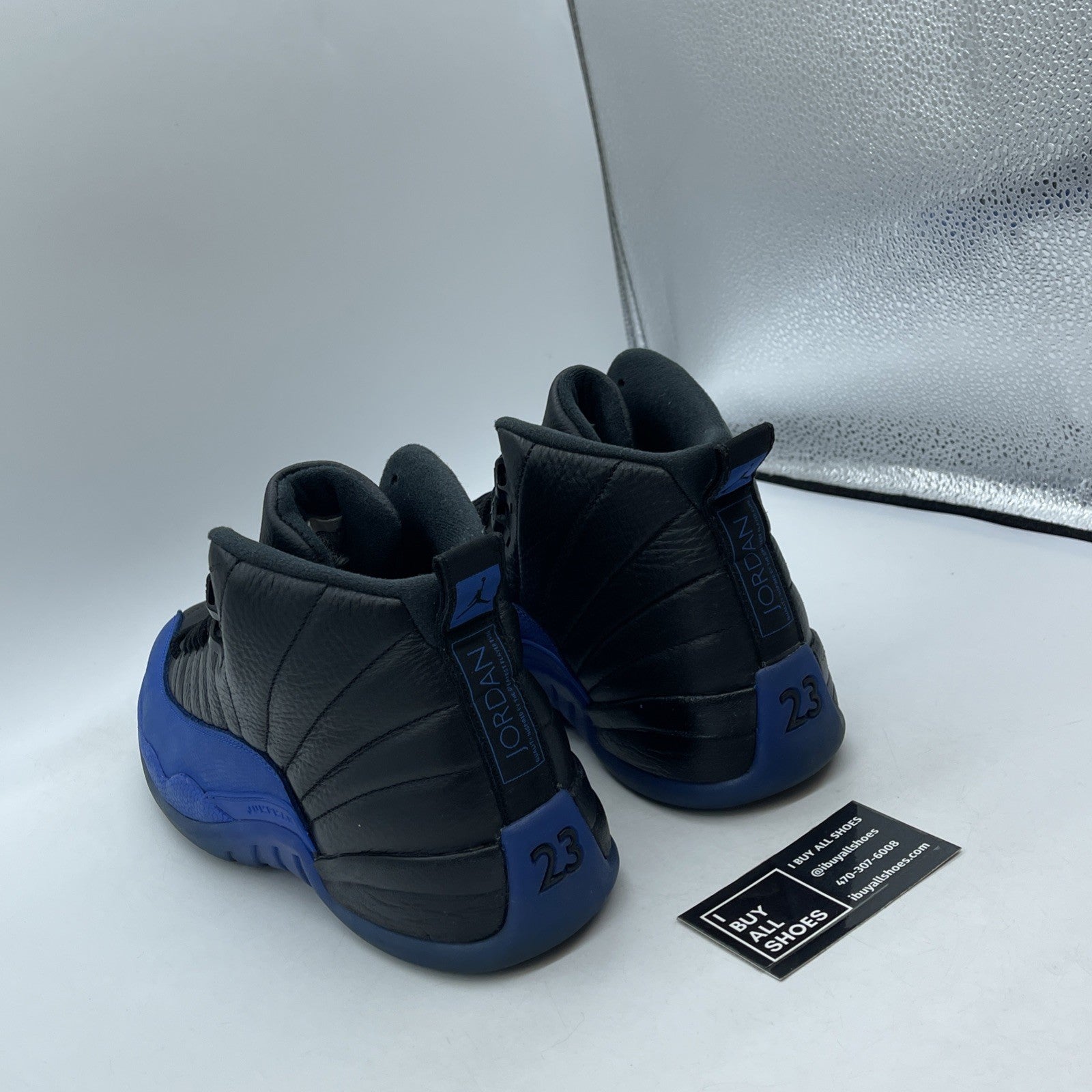 Size 11.5 - Air Jordan 12 Retro Game Royal Black Suede Leather (130690-014)