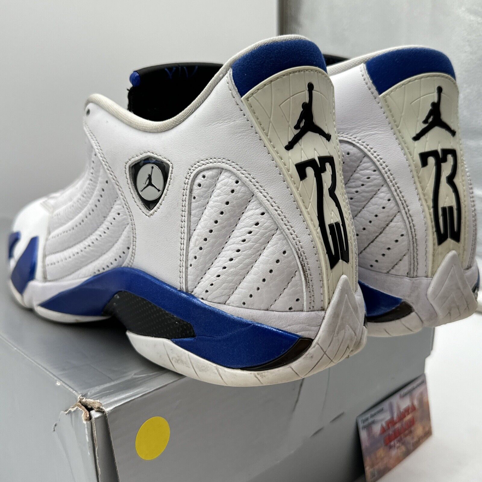 Size 12 - Jordan 14 Retro Hyper Royal 2020 White Leather Blue Royal OG All