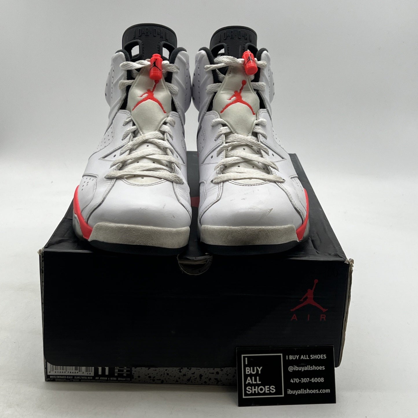 Size 11 - Air Jordan 6 Retro 2014 White Infrared (384664-123)