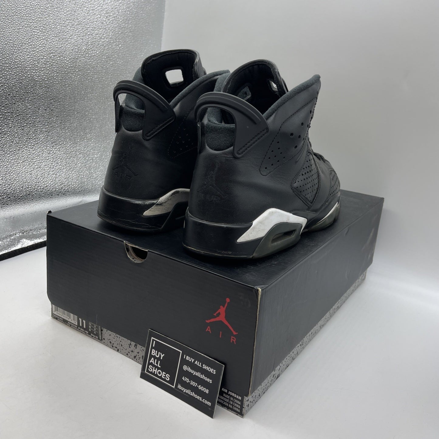 Size 11 - Air Jordan 6 Retro Black Cat (384664-020)