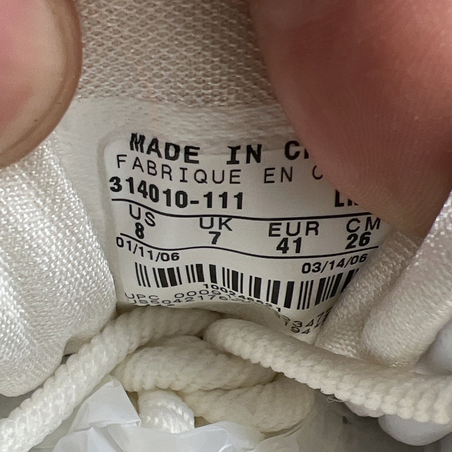Size 8 - Nike Zoom LeBron 3 Low White (314010-111)