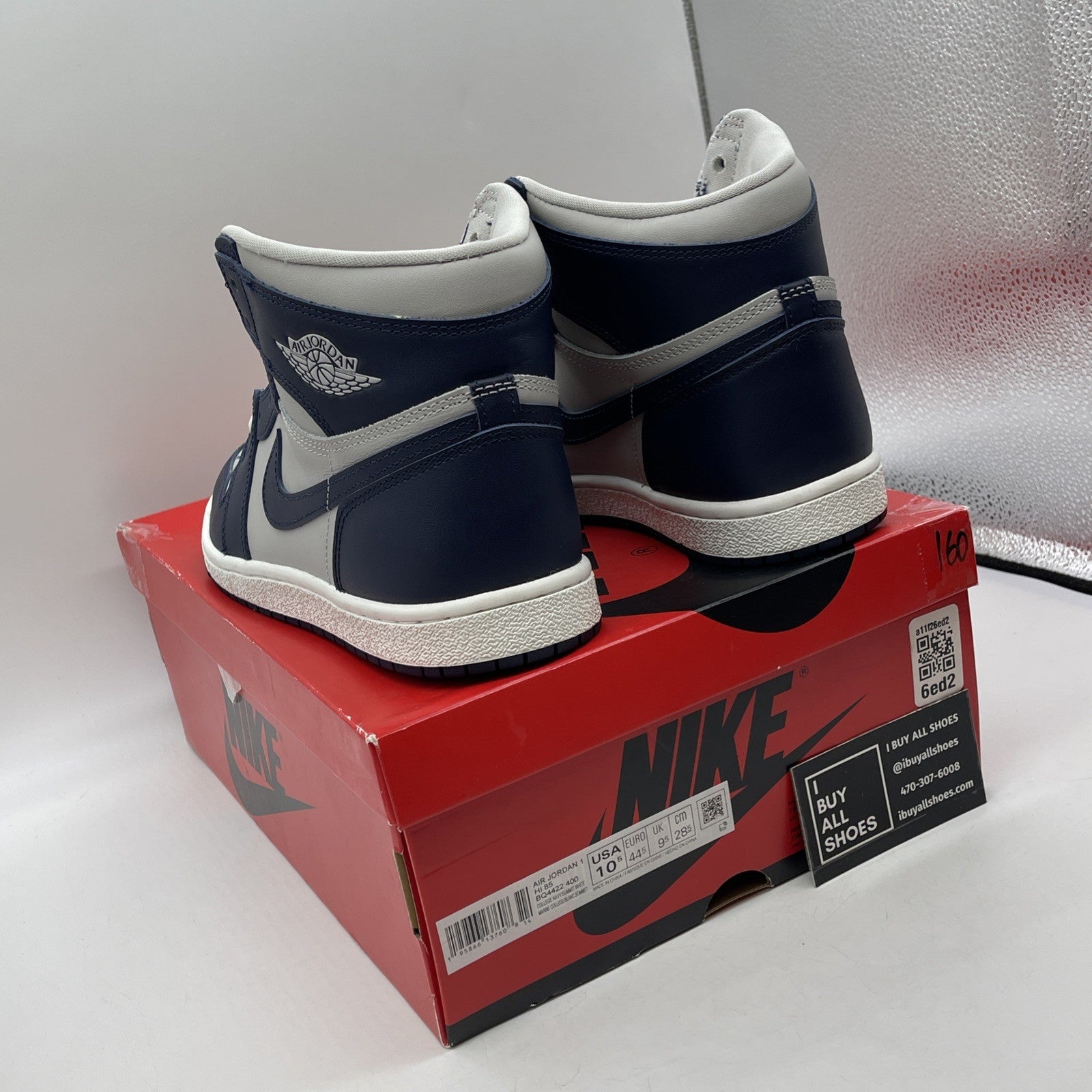 Size 10.5 - Jordan 1 Retro '85 High Georgetown Grey Blue Leather (BQ4422-400)