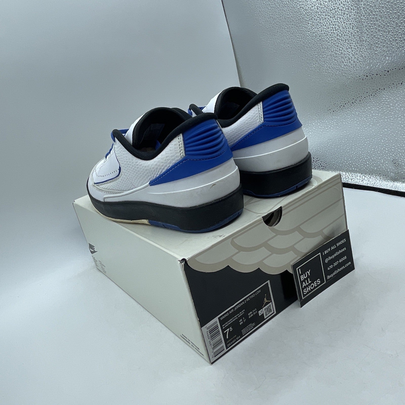 Size 7.5W - Air Jordan 2 Retro Low Varsity Royal (DX4401-104)