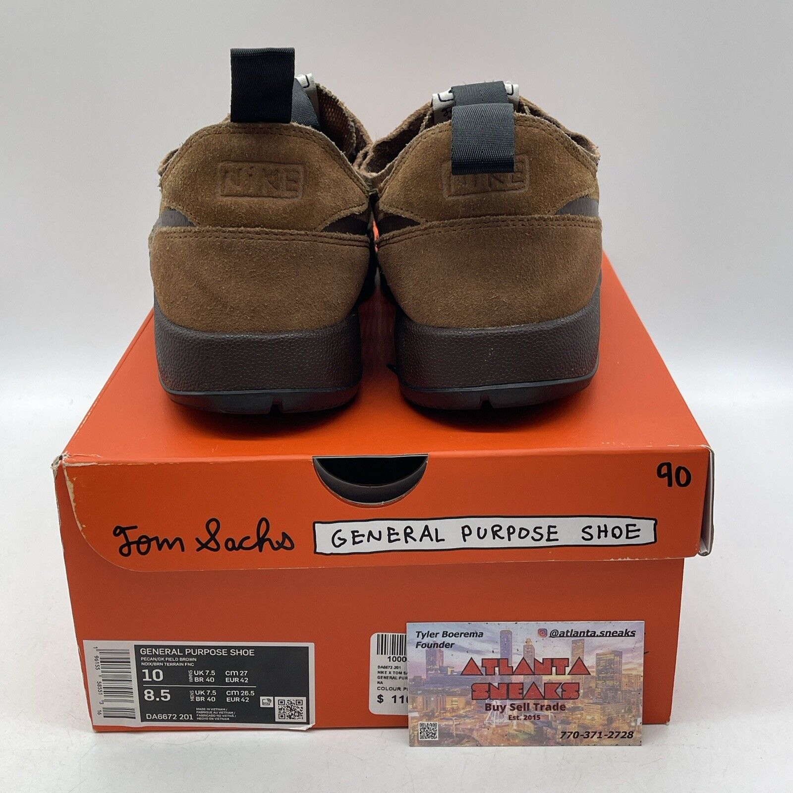 Size 6.5W - NikeCraft General Purpose Shoe x Tom Sachs Low Brown (DA6672-201)