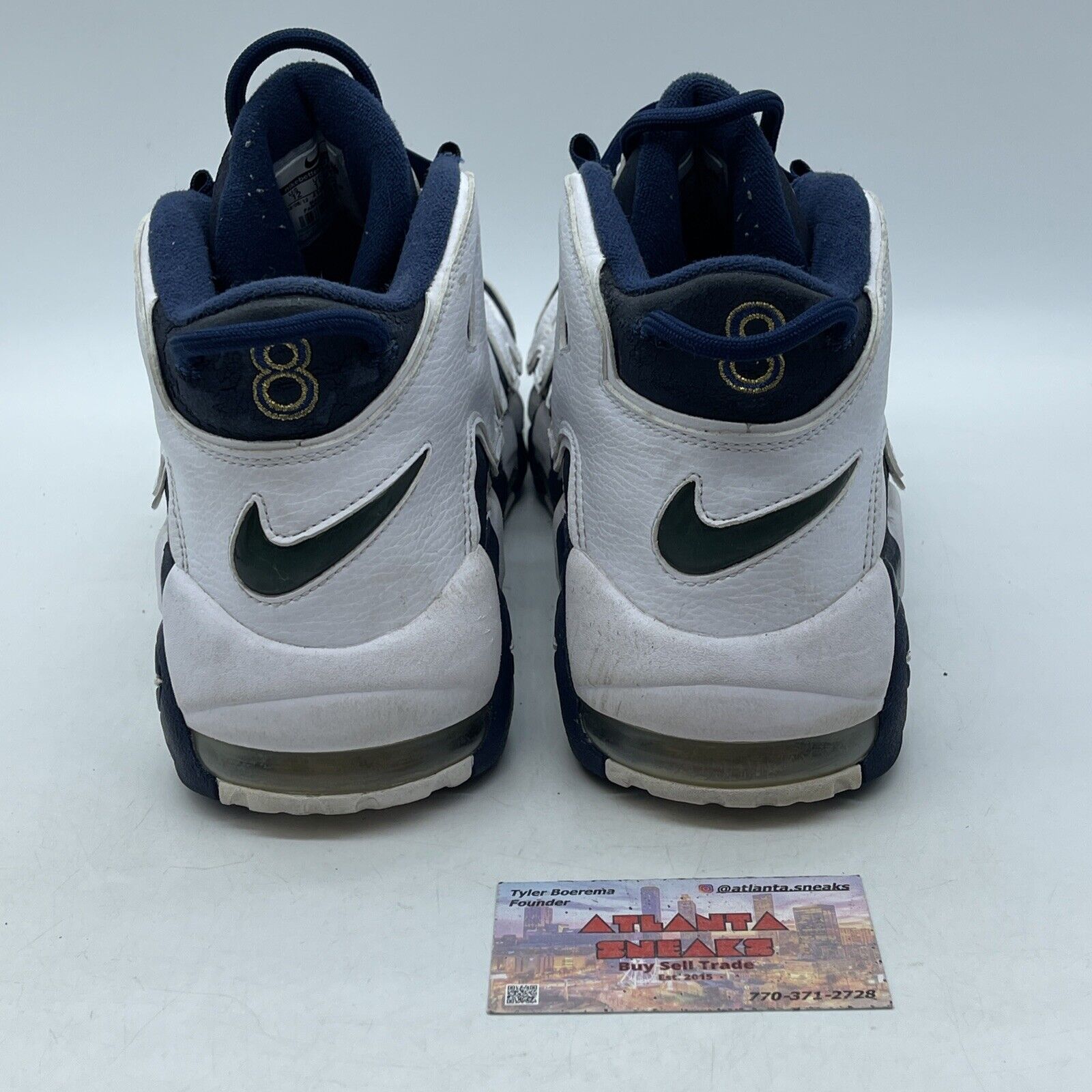 Size 12 - Nike Air More Uptempo 2012 Olympic Blue White Leather (414962-401)