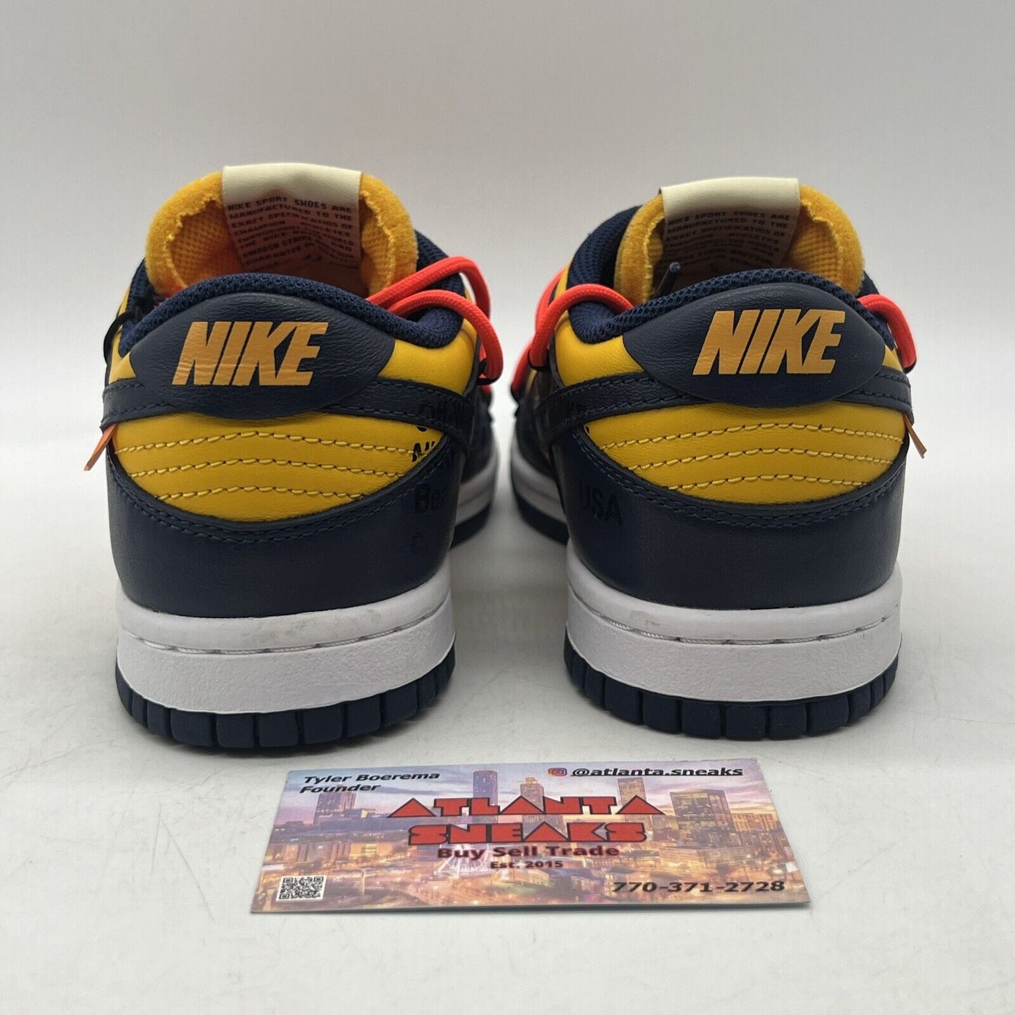 Size 4 - Nike Dunk Low x OFF-WHITE University Gold 2019 Heavy Yellow CT0856-700