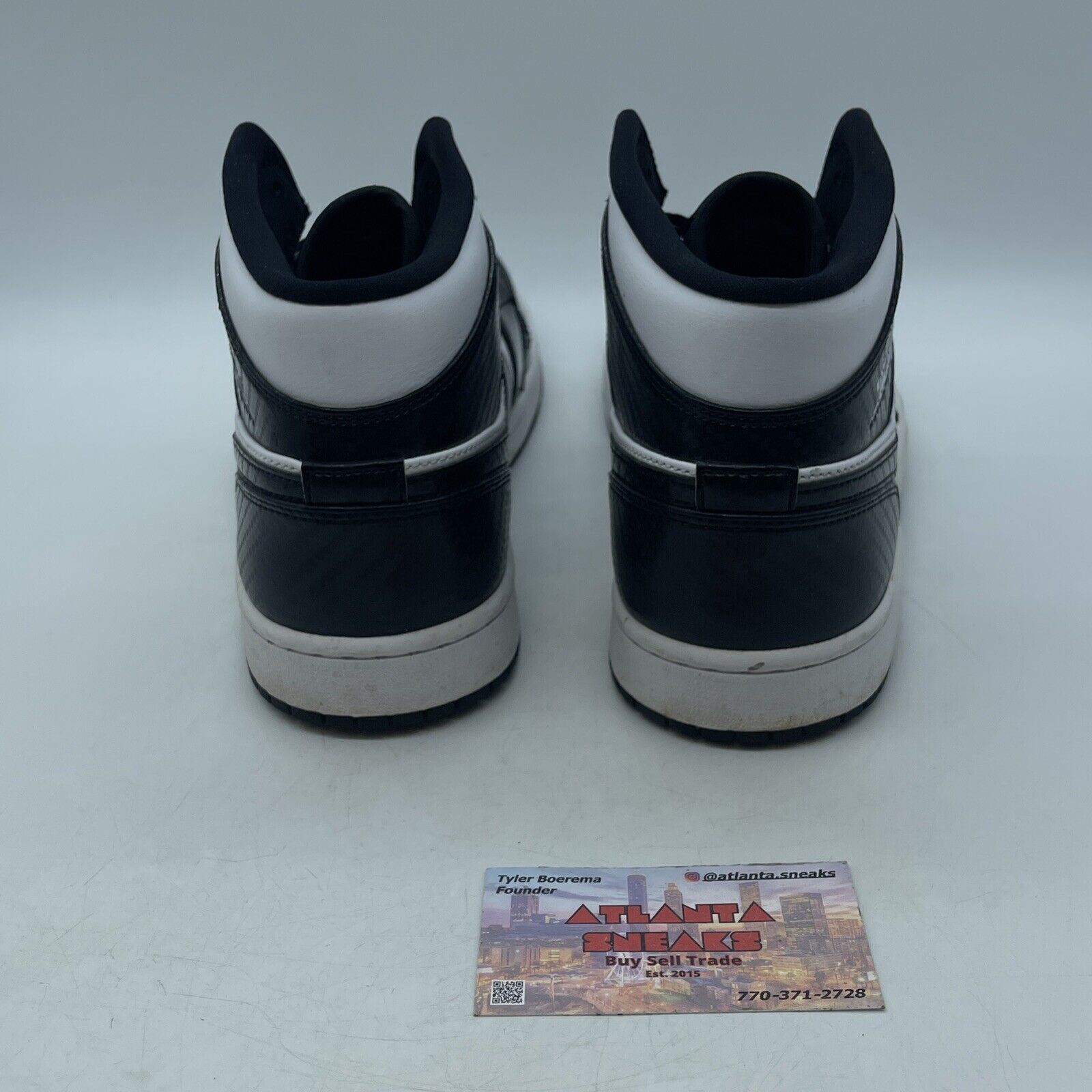 Size 10 - Air Jordan 1 SE Mid All Star 2021 White Black Leather (DD1649-001)