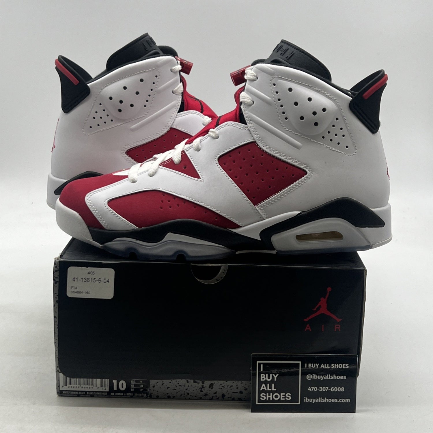 Size 10 - Air Jordan 6 Retro 2014 Carmine (384664-160)