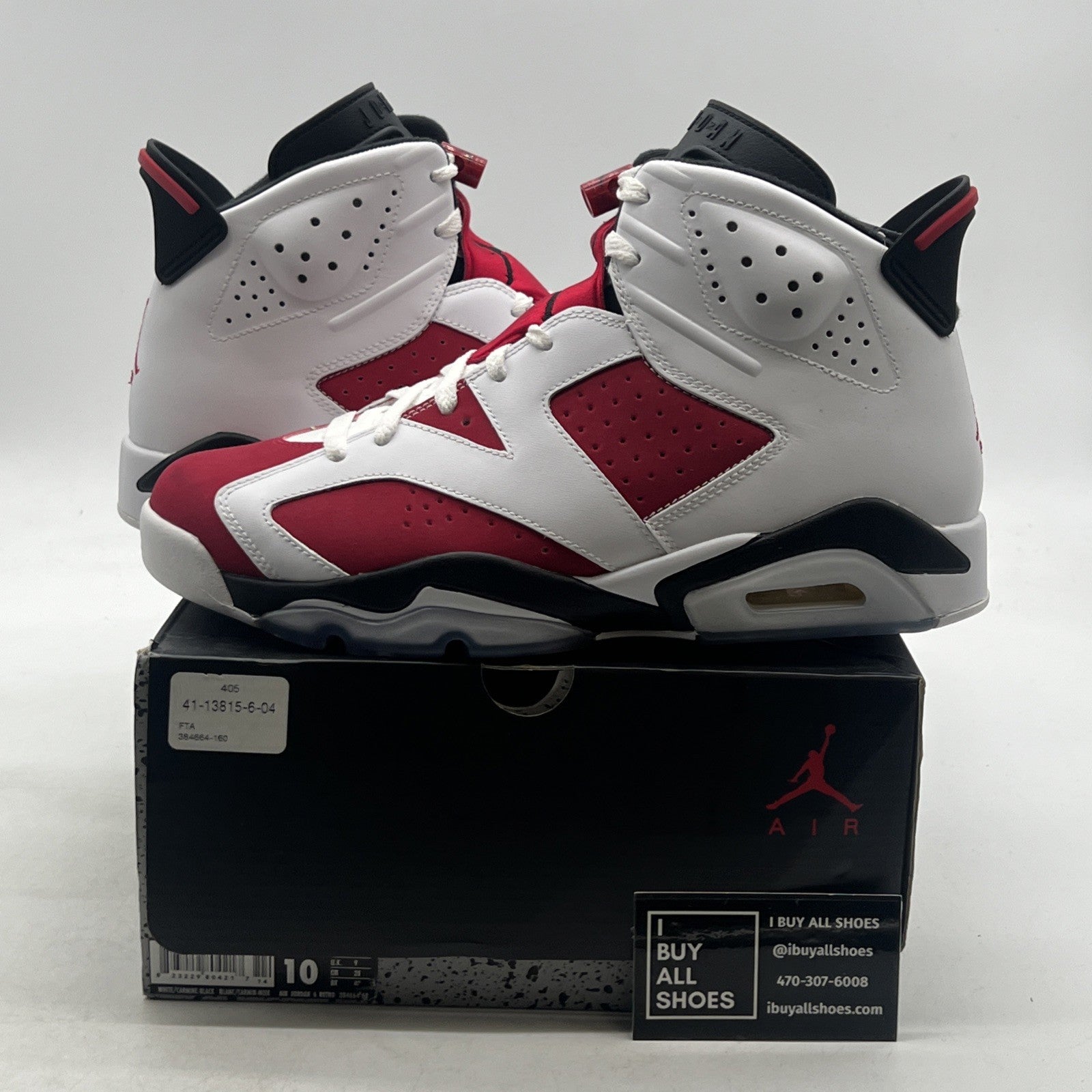 Size 10 - Air Jordan 6 Retro 2014 Carmine (384664-160)