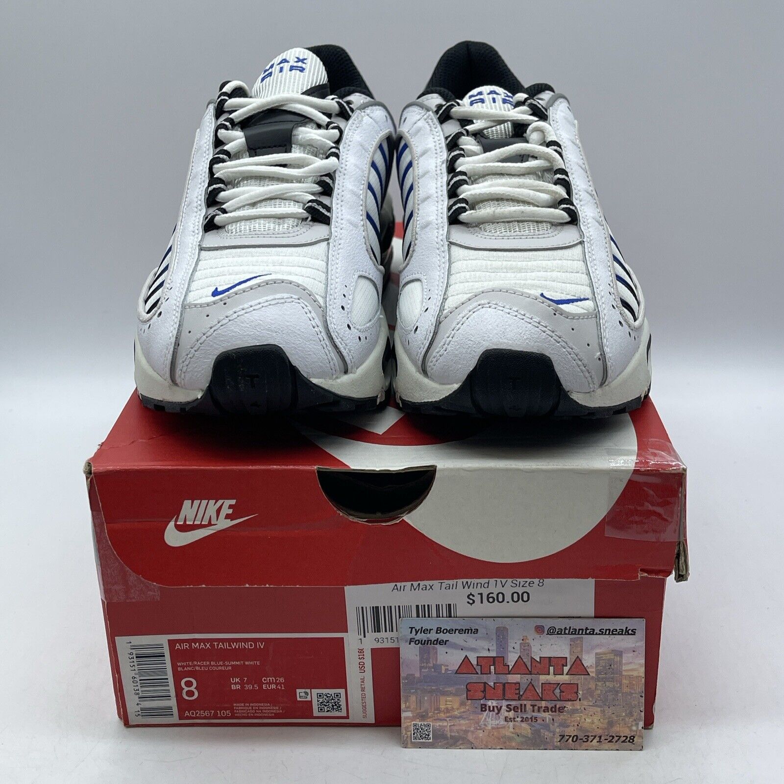 Size 8 - Nike Air Max Tailwind 4 Classic Blue