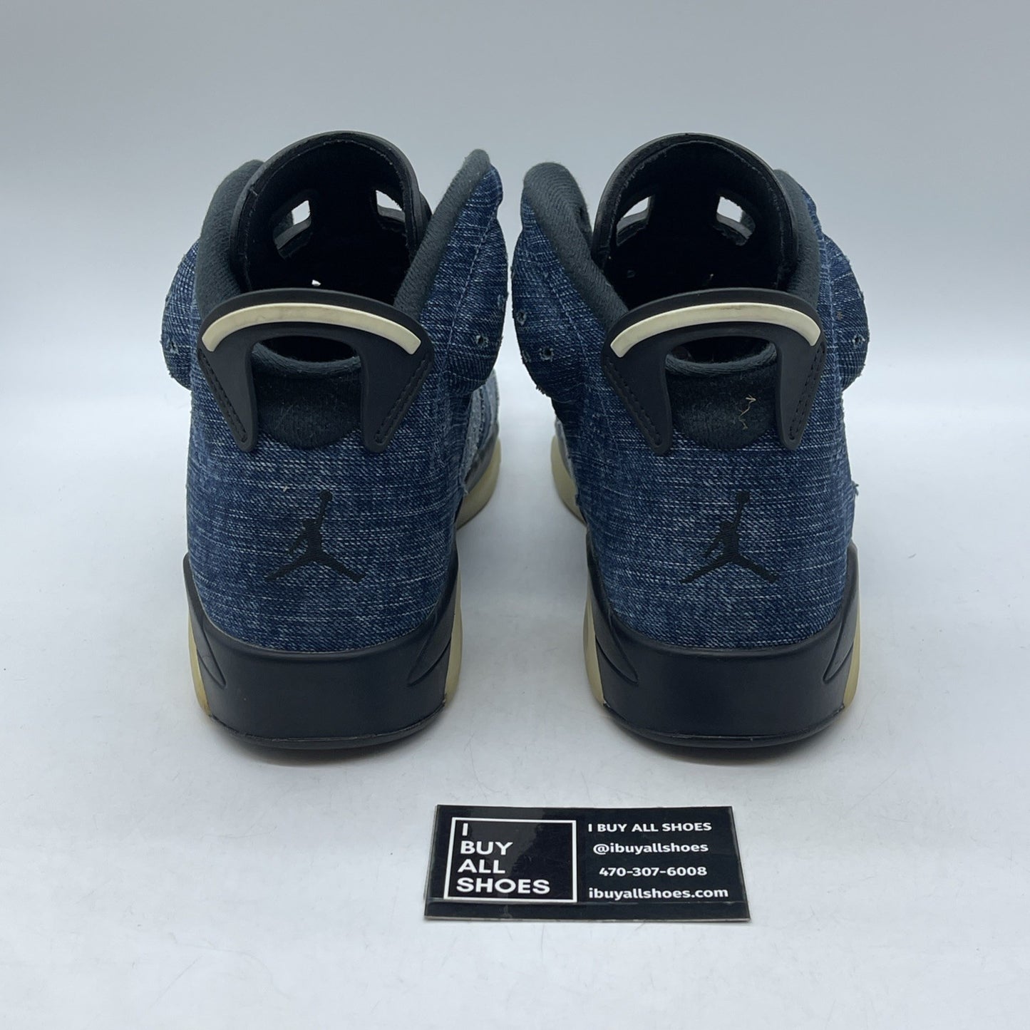 Size 12 - Air Jordan 6 Retro Washed Denim Blue Black Suede (CT5350-401)