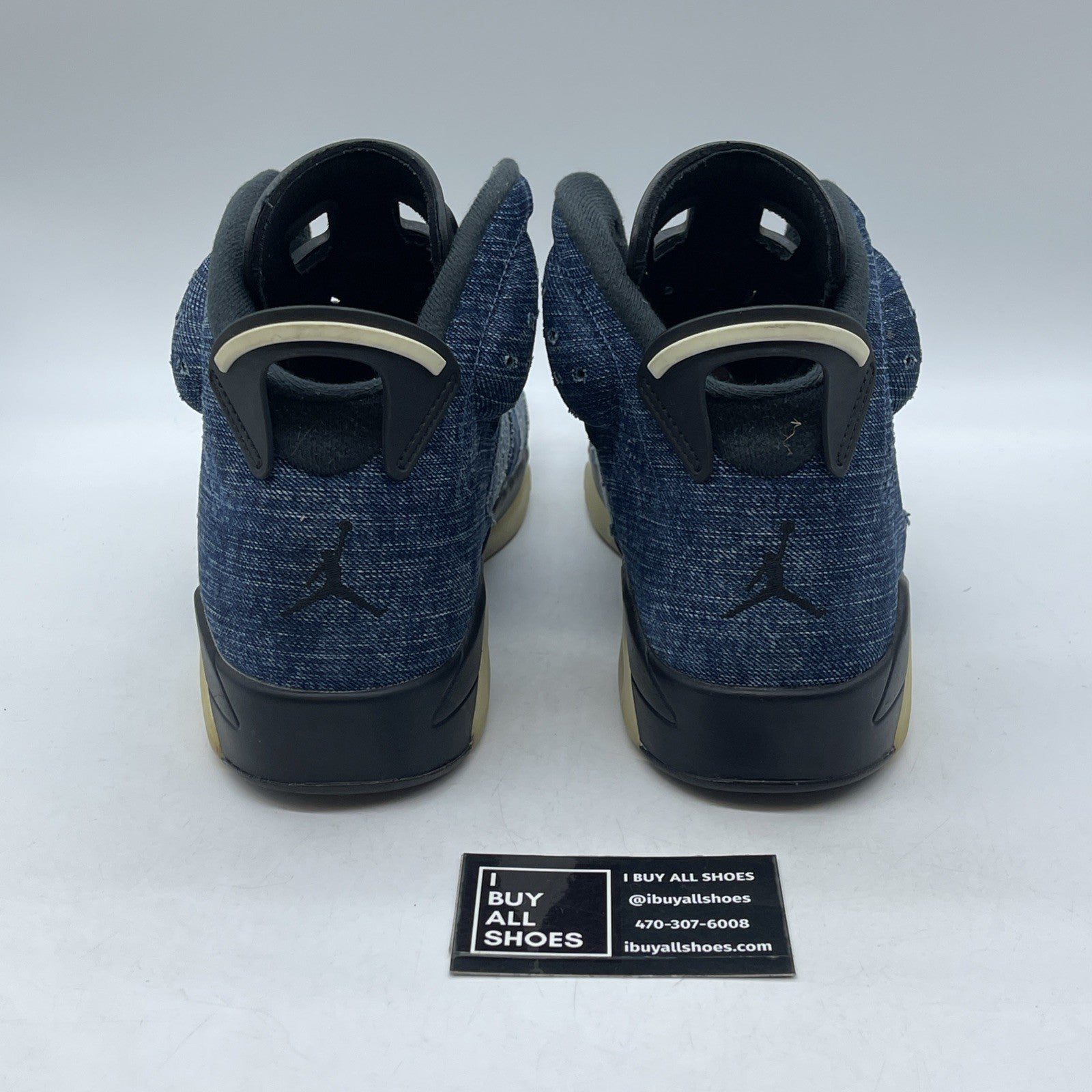 Size 12 - Air Jordan 6 Retro Washed Denim Blue Black Suede (CT5350-401)