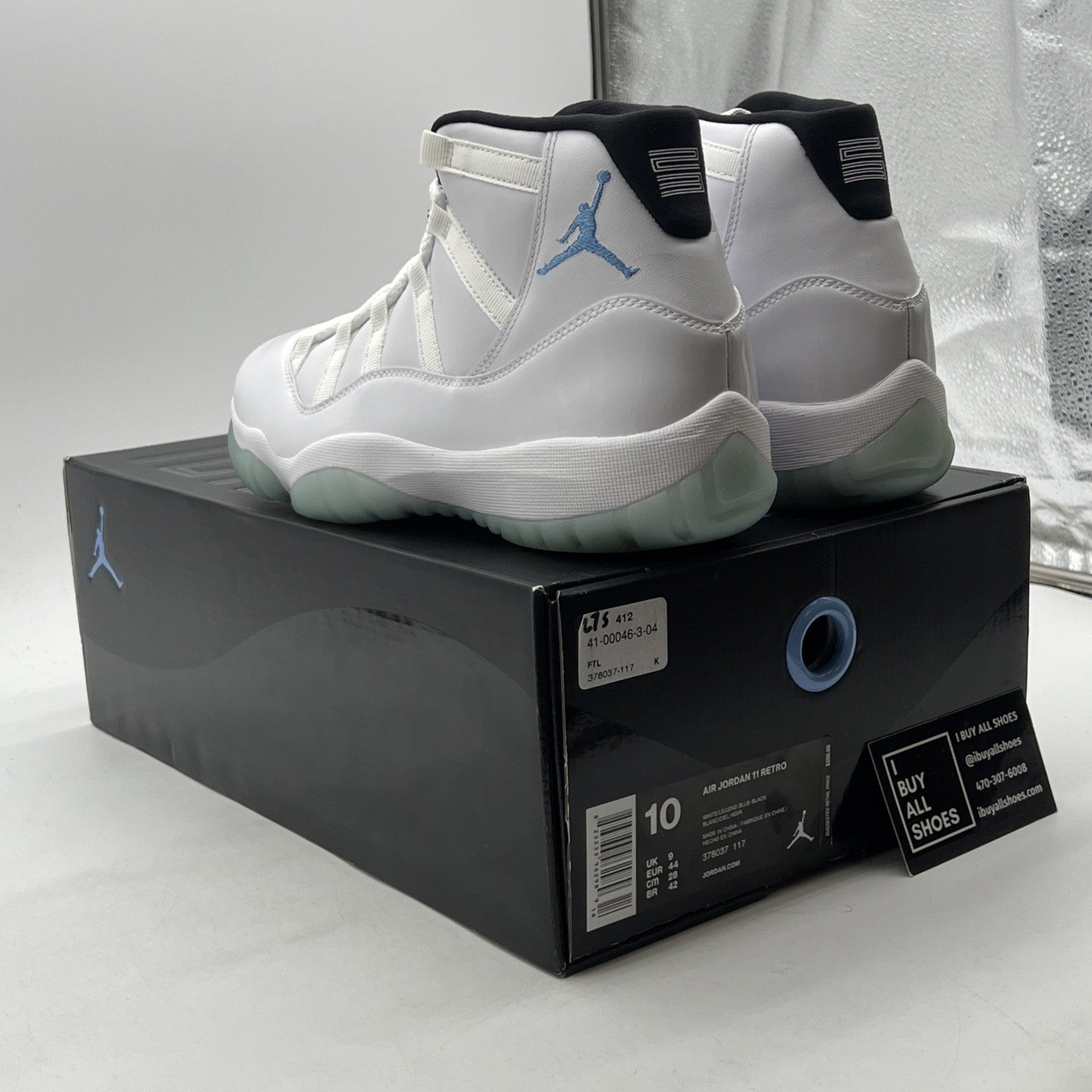 Size 10 - Air Jordan 11 Retro High Legend Blue (378037-117)