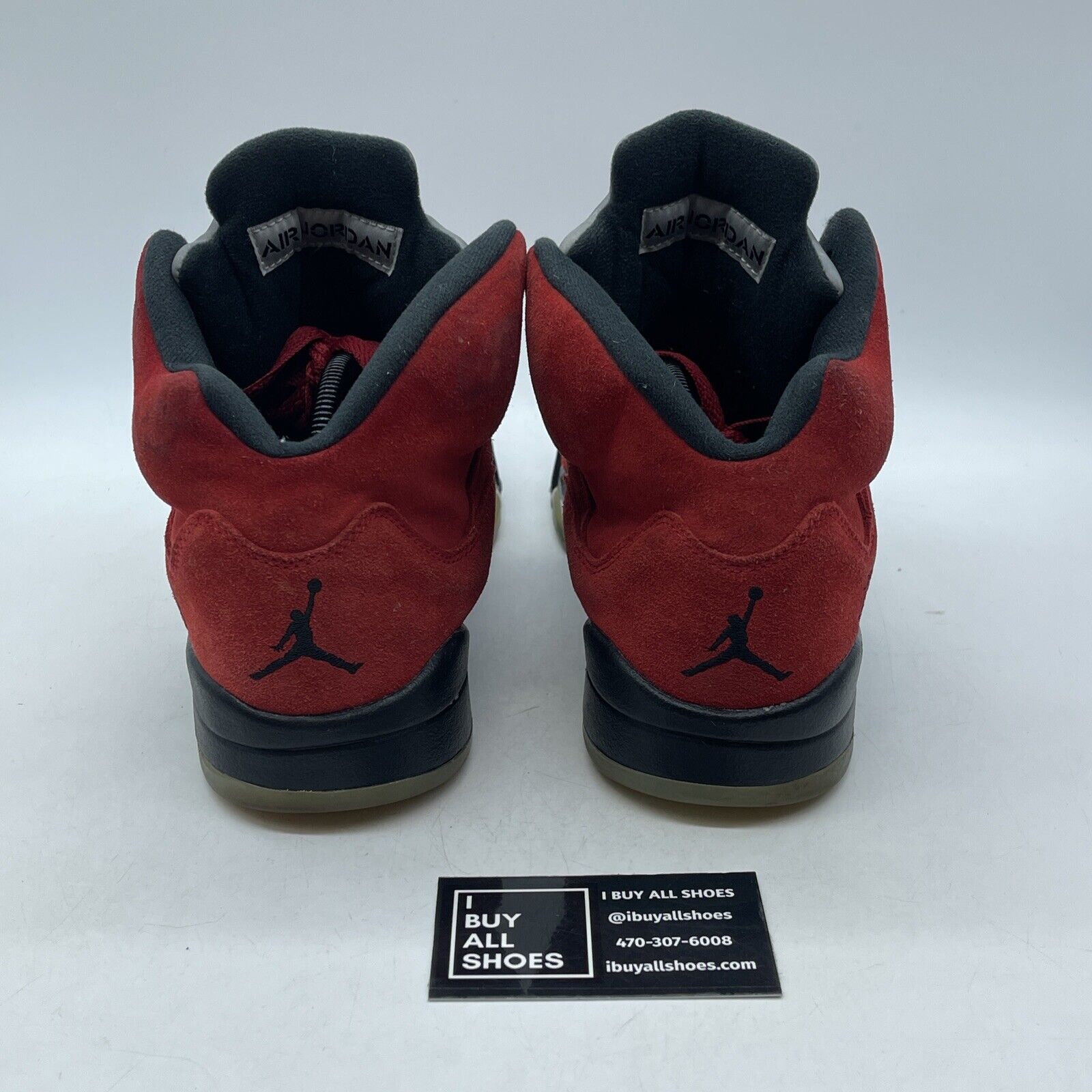 Size 9.5 - Jordan 5 Retro Mid Raging Bull Red Black Suede (DD0587-600)