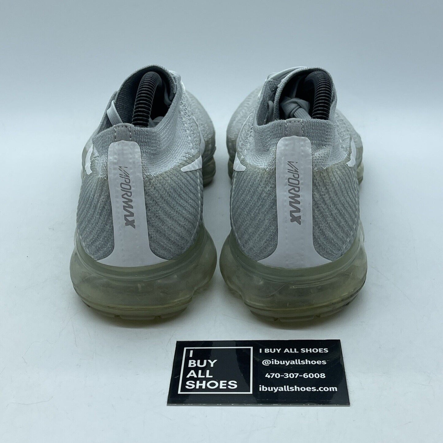 Size 10 - Nike Air VaporMax Pure Platinum White Silver Suede (849558-004)