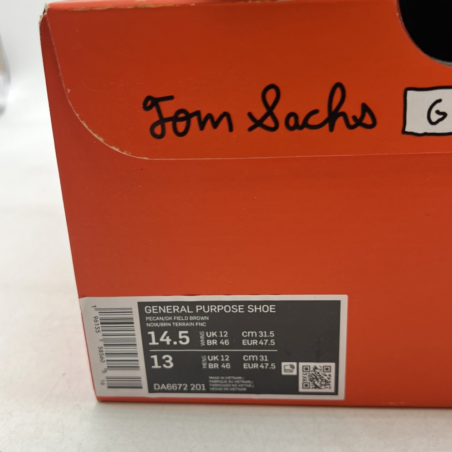 Size 14.5W - NikeCraft General Purpose Shoe Tom Sachs Field Brown (DA6672-201)