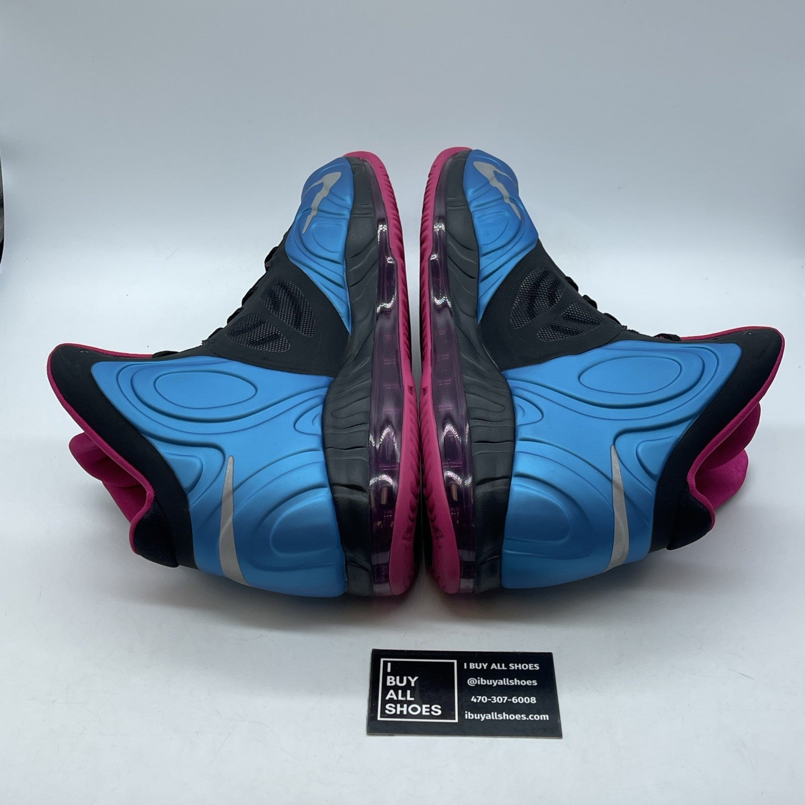 Size 13 - Nike Air Max Hyperposite Fireberry Black Blue Suede (524862-400)