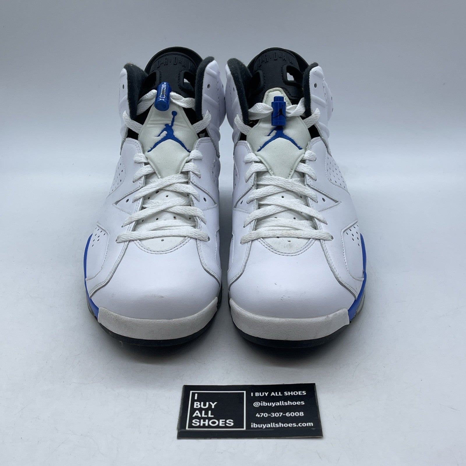 Size 11.5 - Air Jordan 6 Retro 2014 Sport Blue (384664-107)