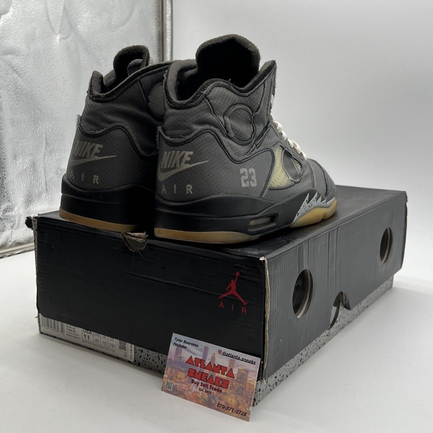 Size 11 - Air Jordan 5 Retro SP x Off-White Mid Muslin (CT8480-001)