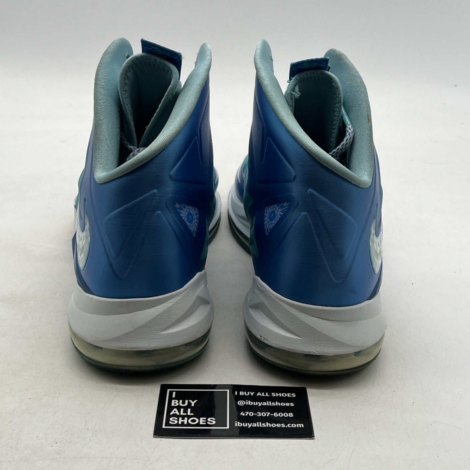 Size 13 - Nike LeBron 10+ Sport Pack Blue Diamond (542244-400)