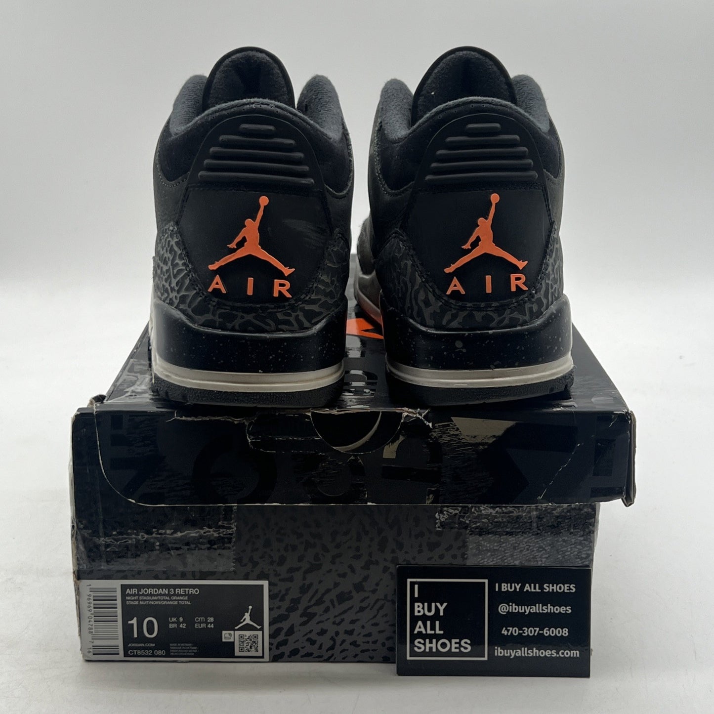 Size 10 - Air Jordan 3 Retro 2023 Mid Fear (CT8532-080)