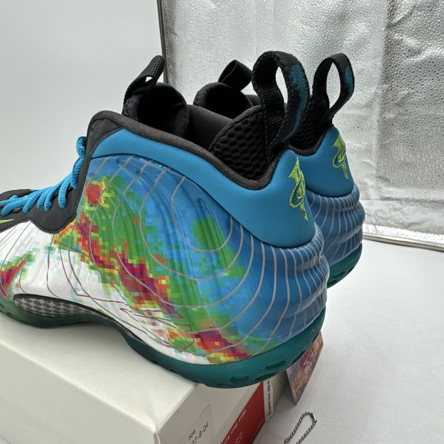 Size 10 - Nike Air Foamposite One Premium Weatherman 2013 Thermal Blue Icy White