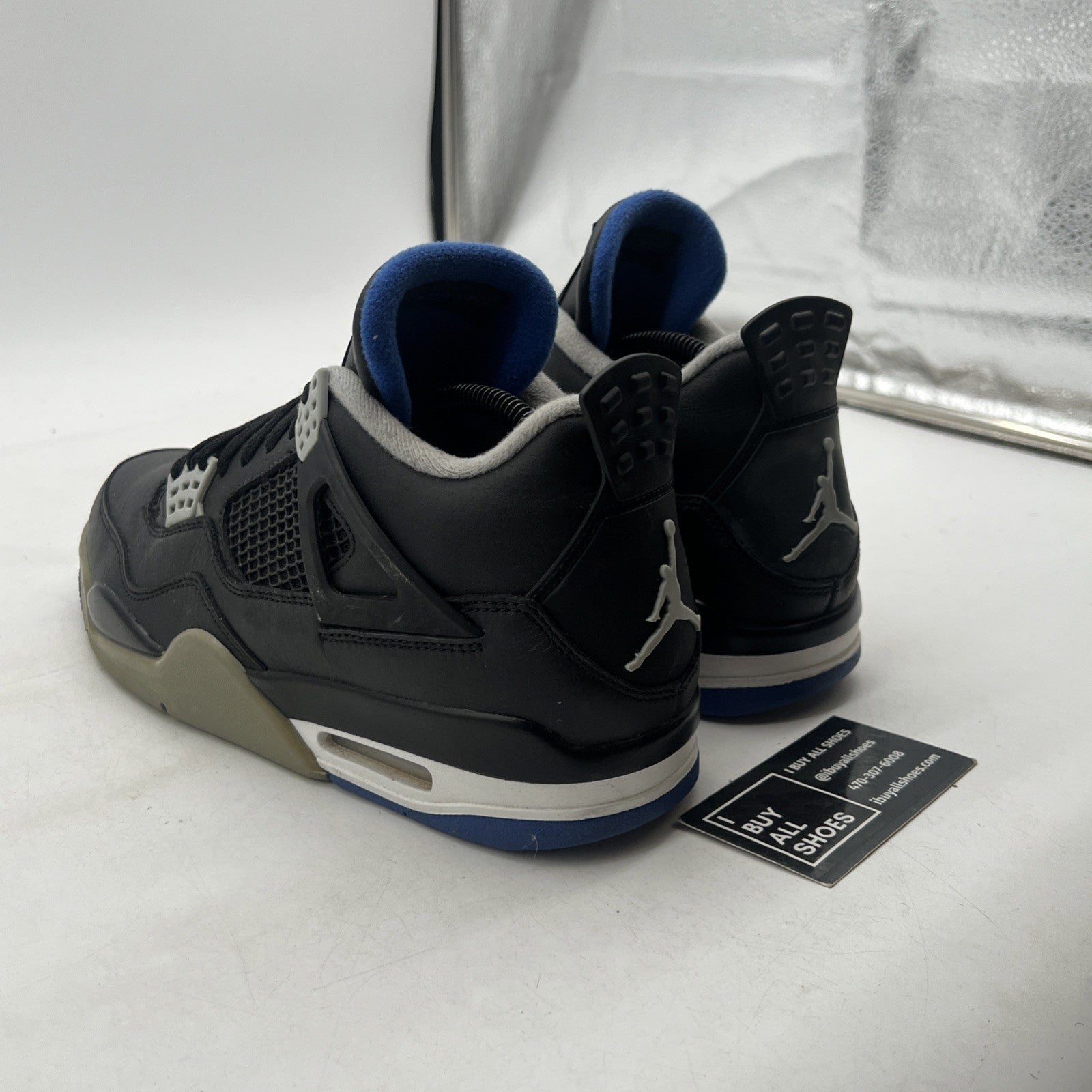 Size 9.5 - Air Jordan 4 Retro Motorsports Alternate (408497-006)