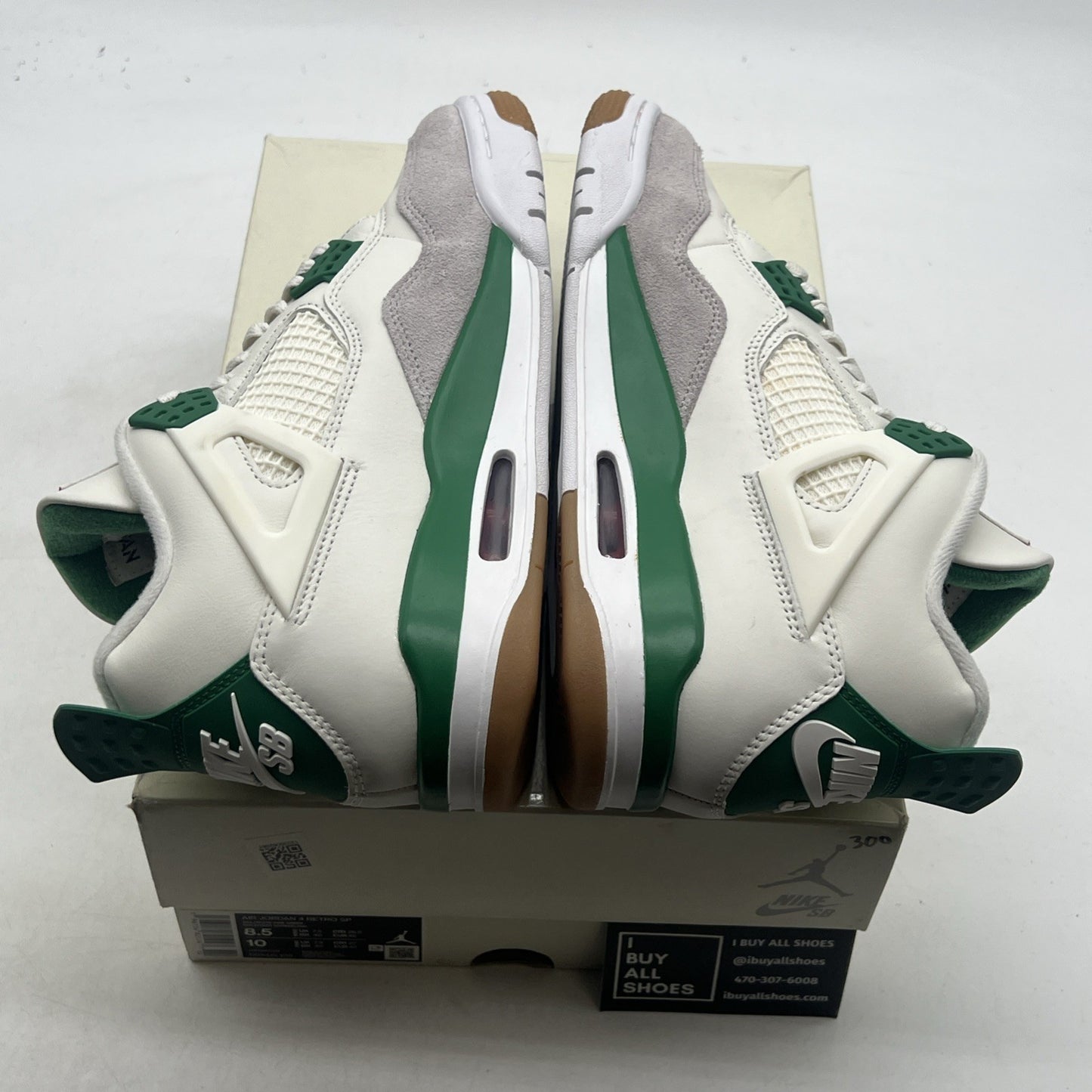 Size 8.5 - Air Jordan 4 Retro SP x Nike SB Mid Pine Green (DR5415-103)