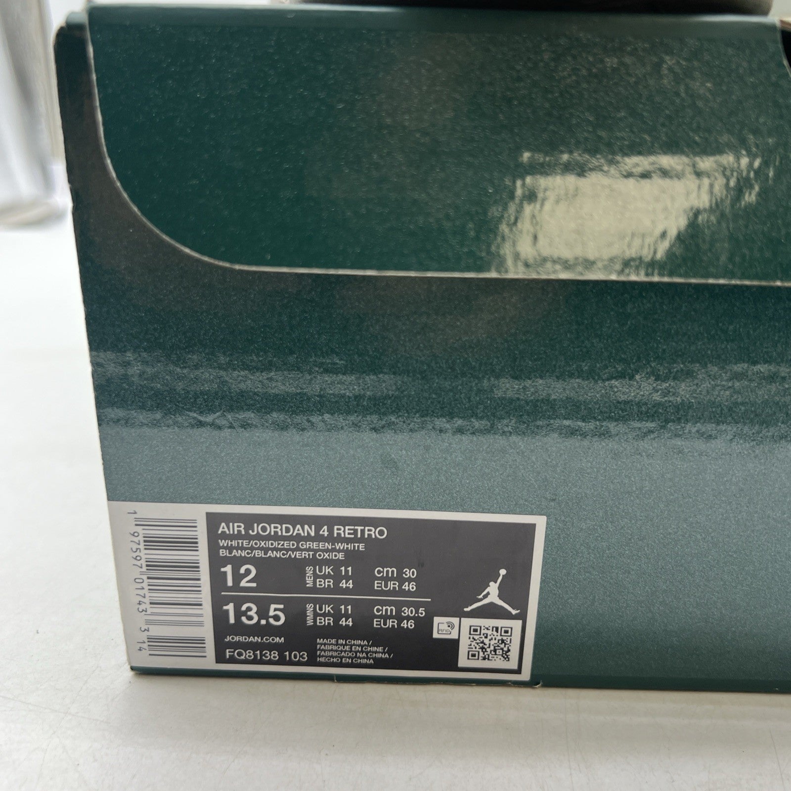 Size 12 - Air Jordan 4 Retro Oxidized Green (FQ8138-103)