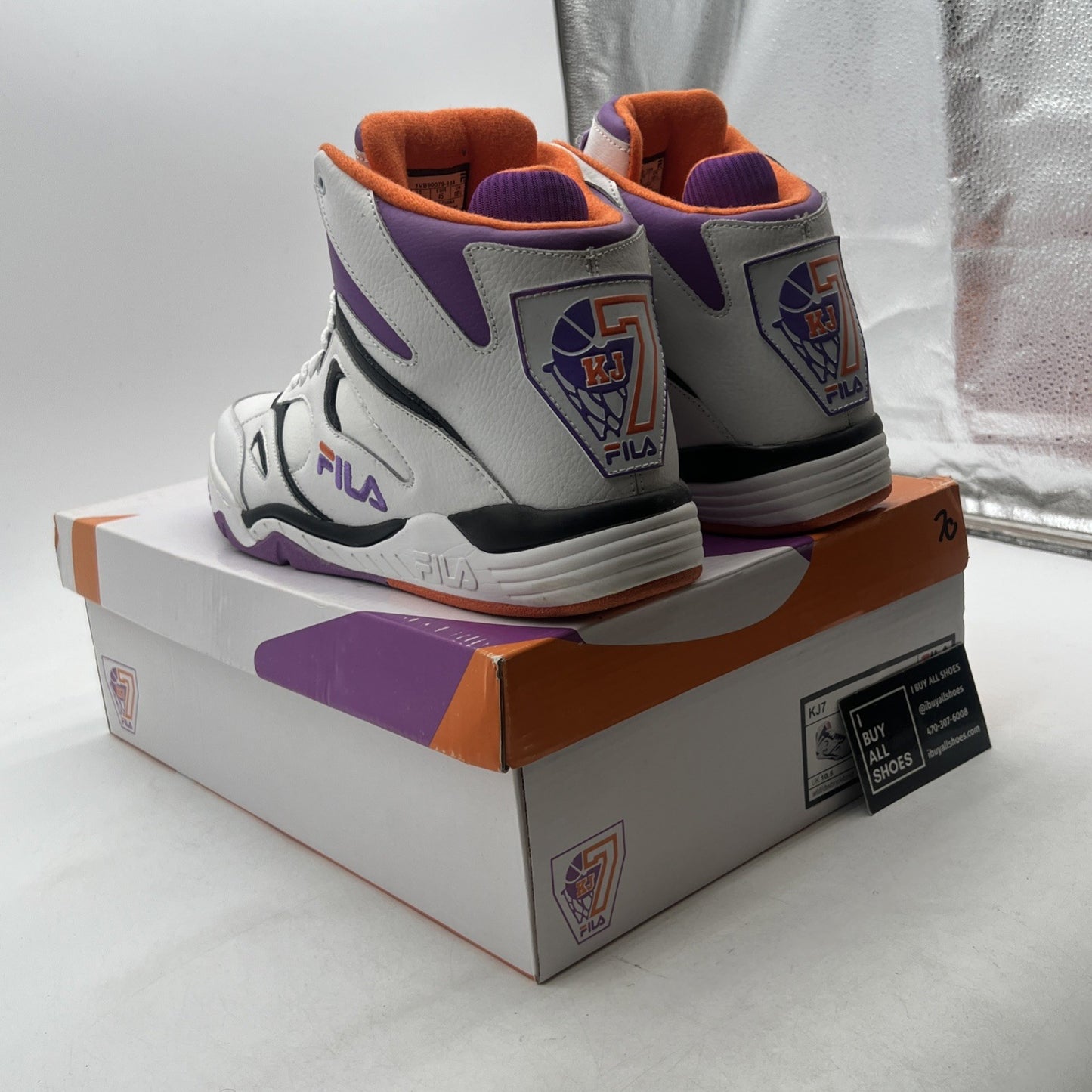 Size 11.5 - FILA- Kevin Johnson KJ7 - Men's - Orange (1VB0079-184)