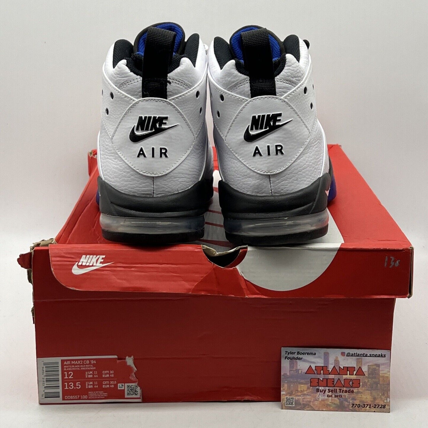 Size 12 - Nike Air Max 2 CB 94 Retro 2021 White Varsity Purple (DD8557-100)