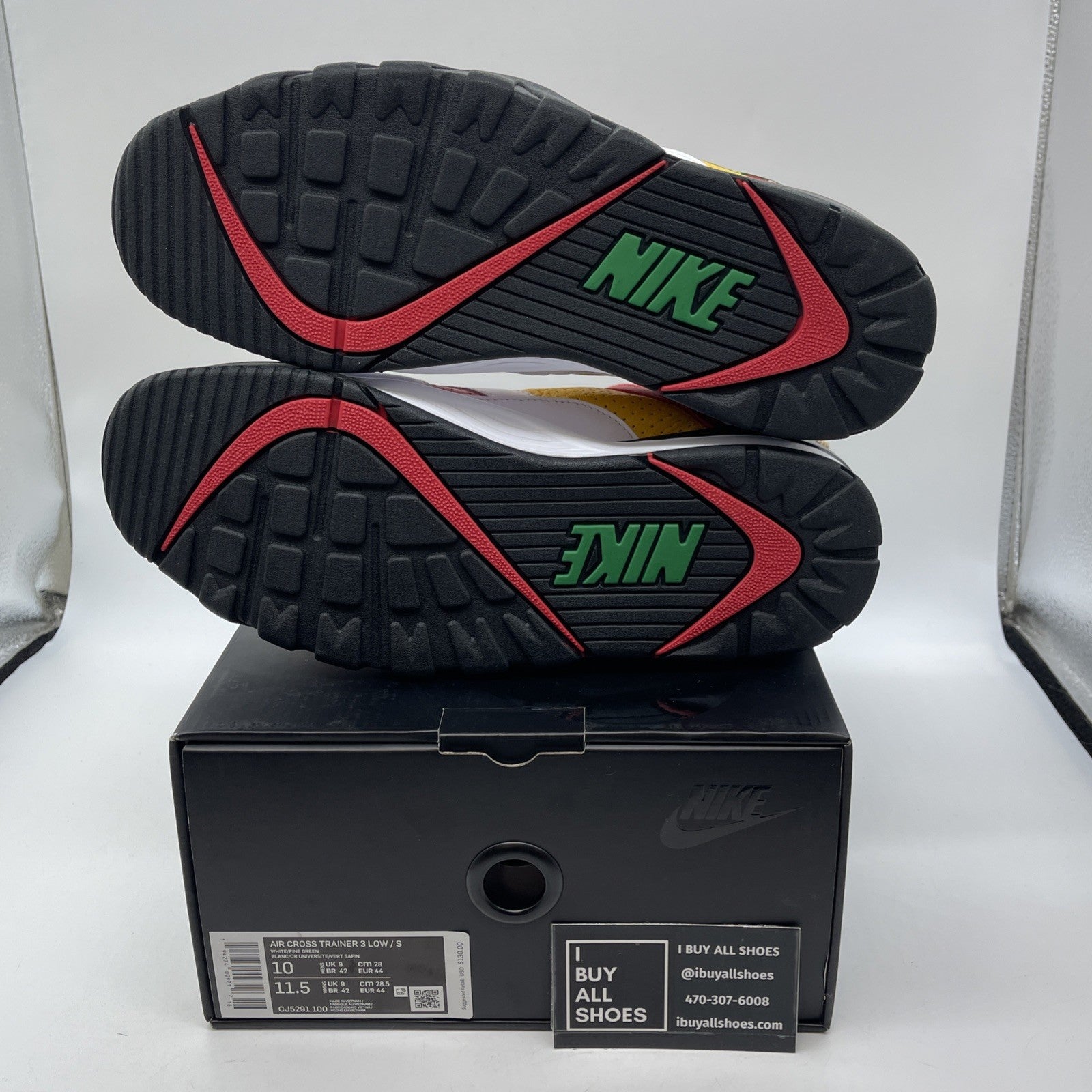 Size 10 - Nike Supreme x Air Cross Trainer 3 Low White University Gold