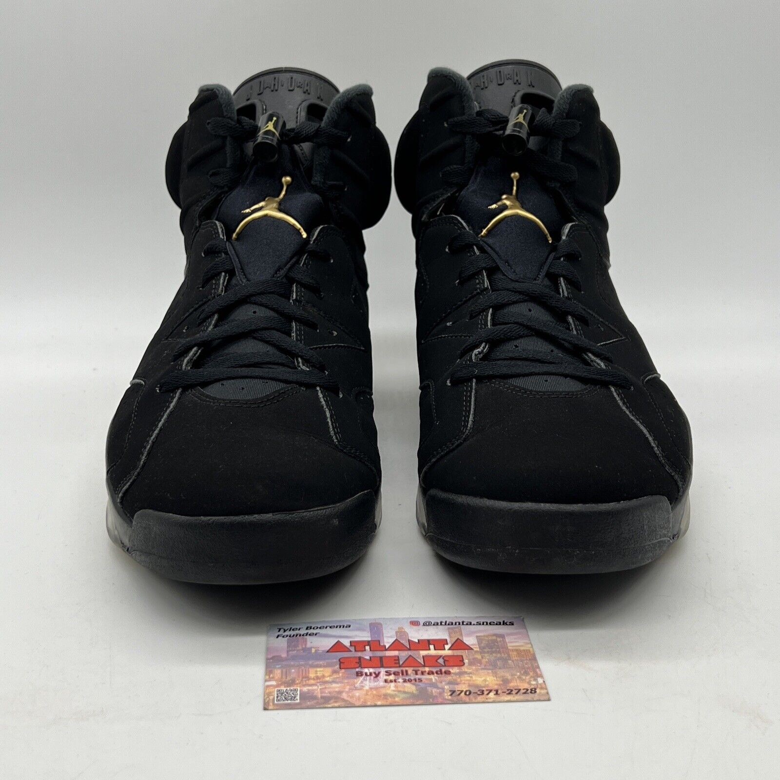 Size 13 - Jordan 6 Retro Defining Moments 2020 Black Gold Suede (CT4954-007)