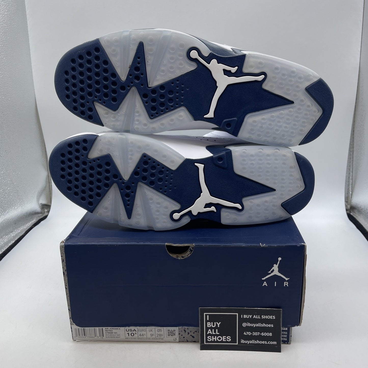 Size 10.5 - Air Jordan 6 Retro Midnight Navy (CT8529-141)