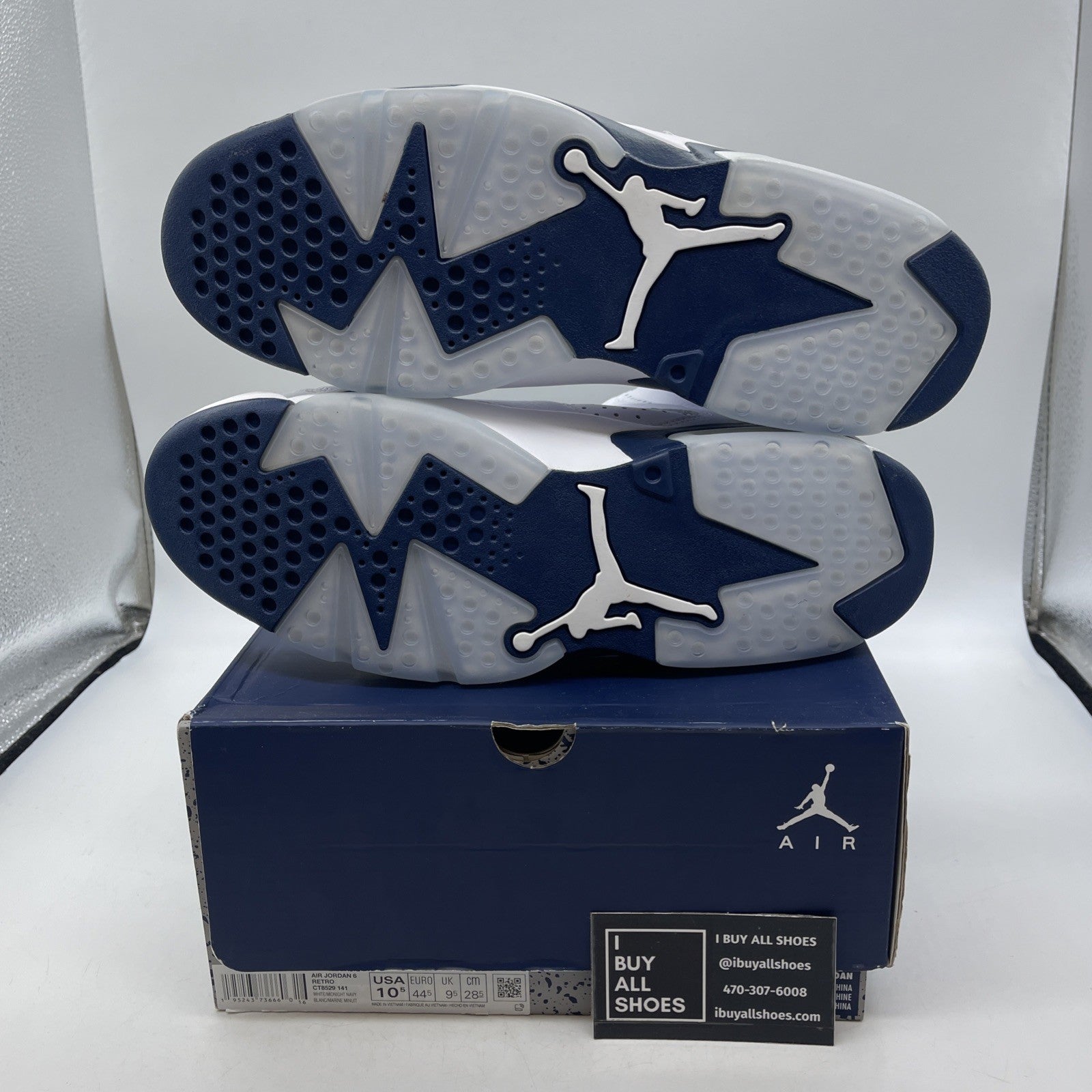 Size 10.5 - Air Jordan 6 Retro Midnight Navy (CT8529-141)