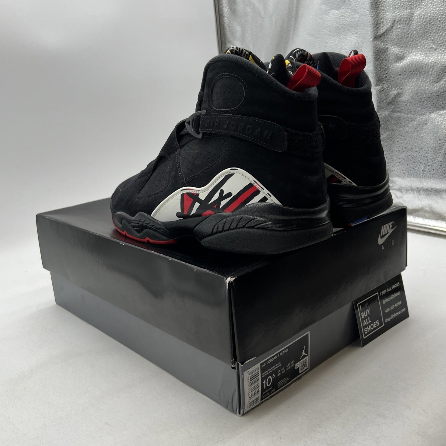Size 10.5 - Air Jordan 8 Retro Mid Playoff (305381-062)