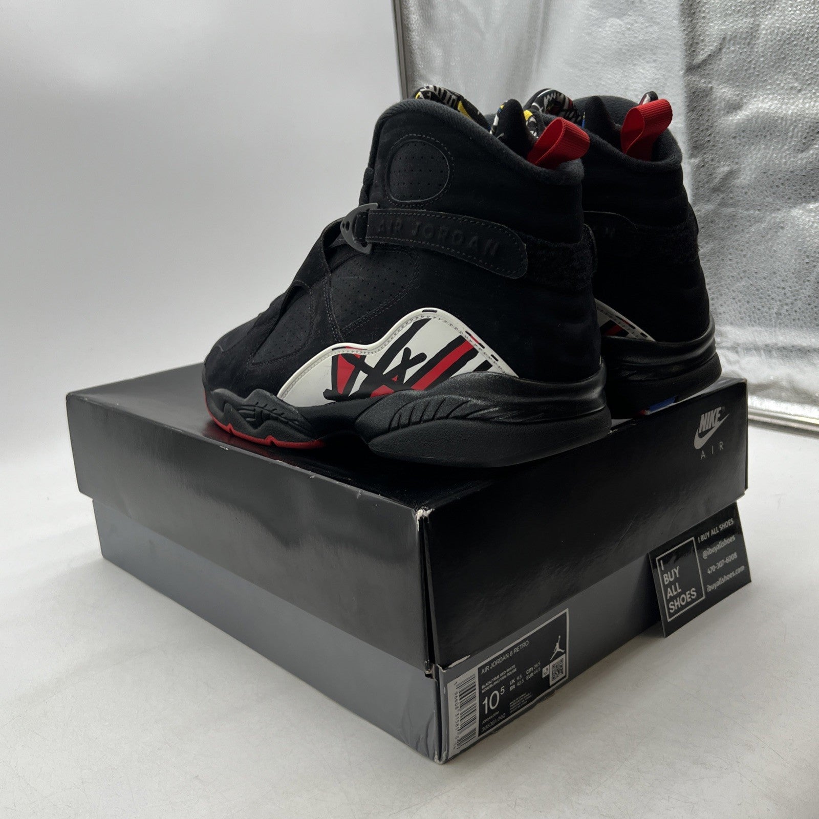 Size 10.5 - Air Jordan 8 Retro Mid Playoff (305381-062)