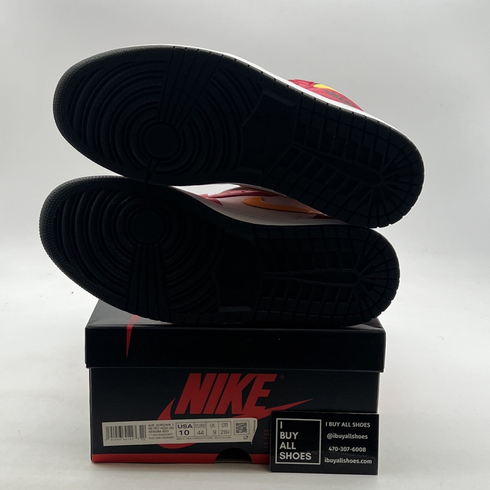 Size 10 - Air Jordan 1 Retro High OG Light Fusion Red 2021 (555088-603)