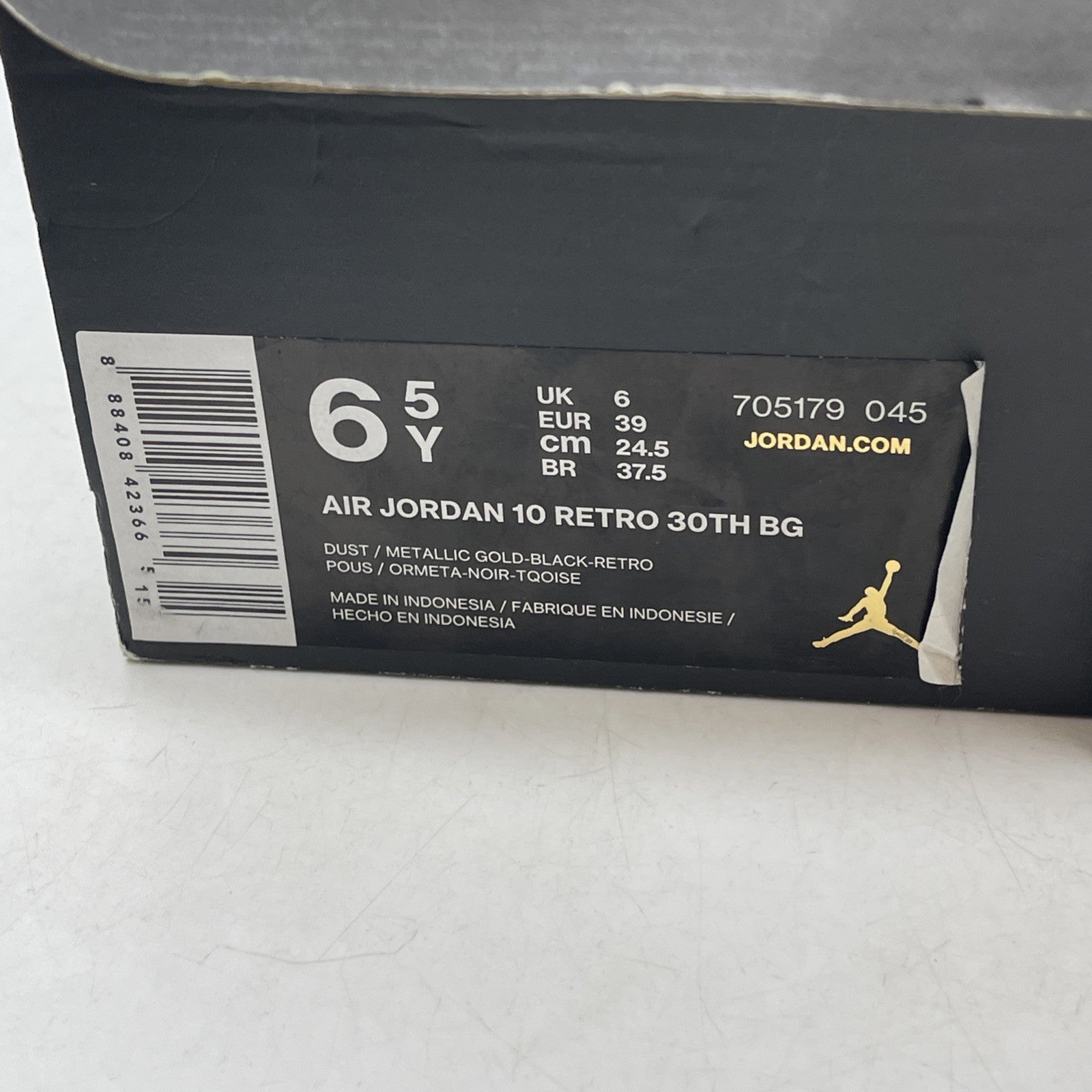 Size 6.5Y - Air Jordan 10 Retro Lady Liberty (705179-045)