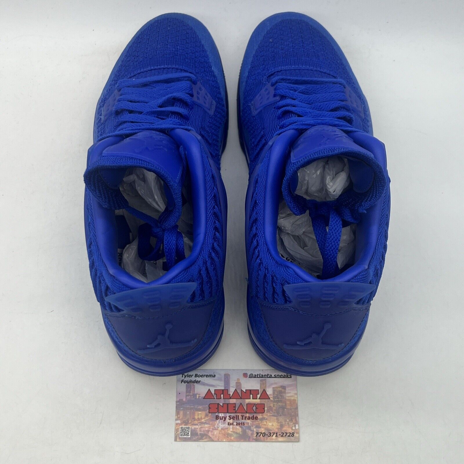 Size 12 - Air Jordan 4 Retro Flyknit Hyper Royal (AQ3559-400)