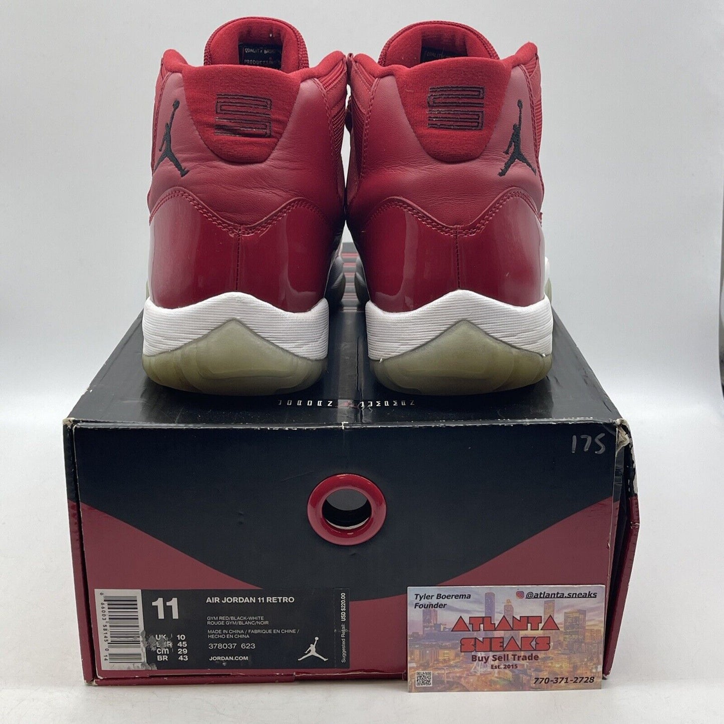 Size 11 - Jordan 11 Retro High Win Like '96 Red White (378037-623)