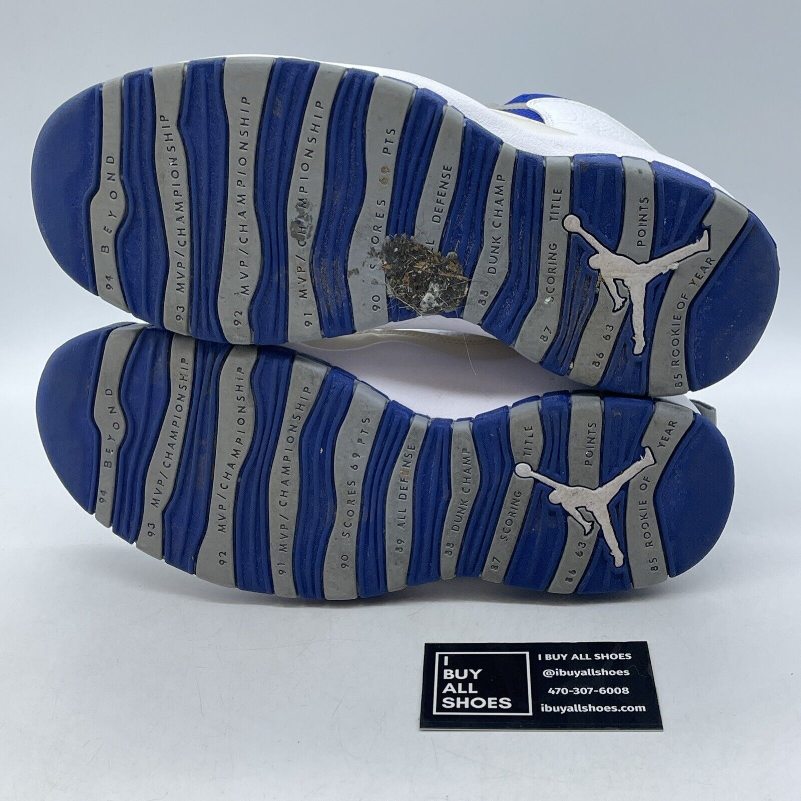 Size 9.5 - Air Jordan 10 Retro TXT Old Royal Blue White Suede (487214-107)