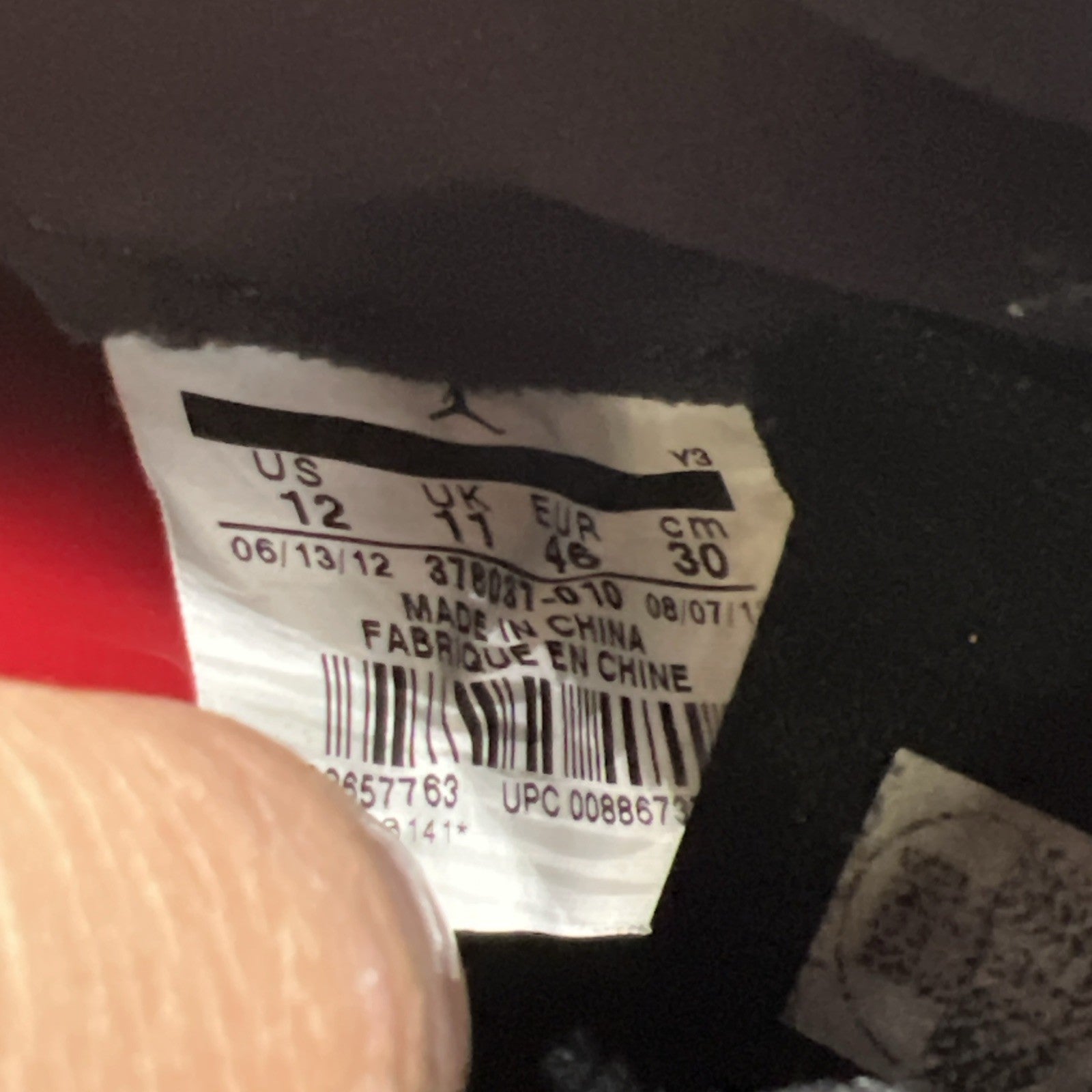 Size 12 - Air Jordan 11 Retro Bred 2012 (378037-010)