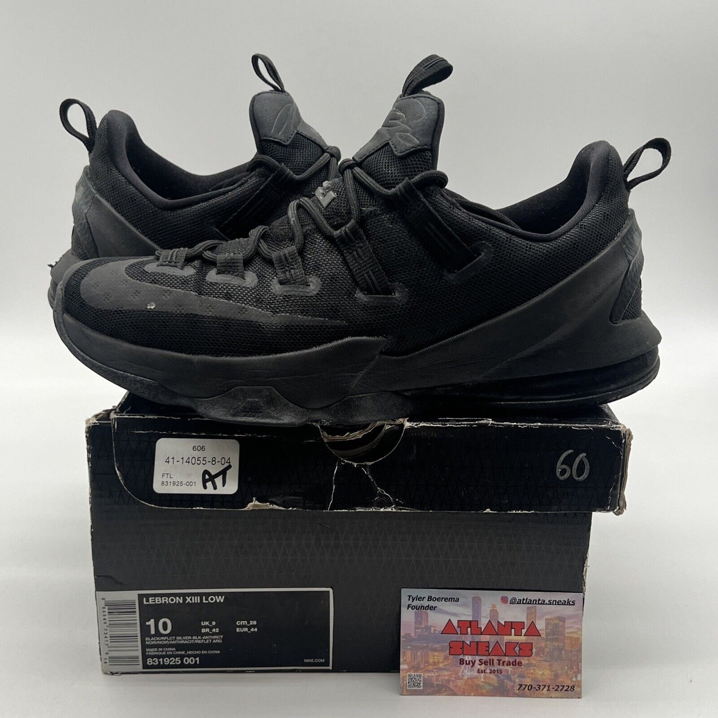 Size 10 - Nike LeBron 13 Low Blackout Reflective (831925-001)