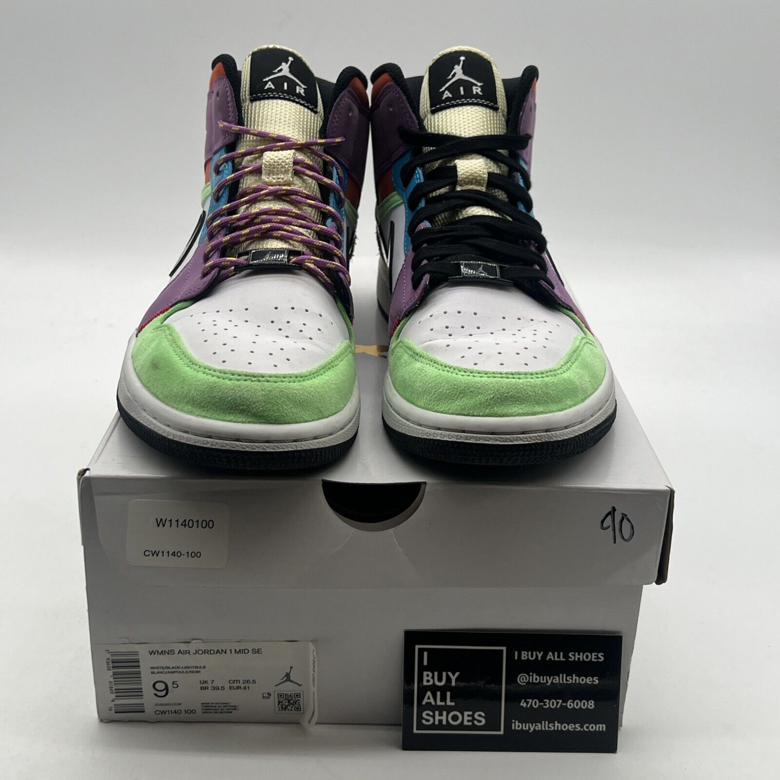 Size 9.5 - Air Jordan 1 SE Mid Lightbulb W (CW1140-100)
